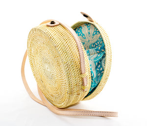 Bohemian Round Bag in White